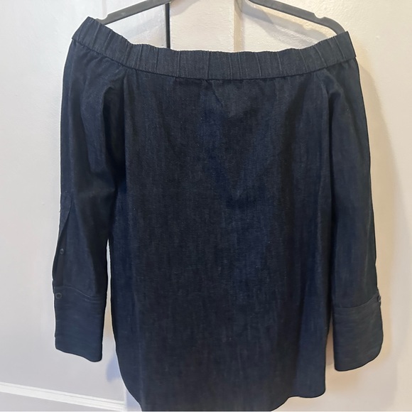 Rag and bone denim off shoulder top - Picture 2 of 5